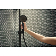 Душевая система Hansgrohe Activera S 28083670 с термостатом цвет Черный матовый-6