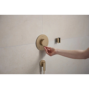 Шланговое подключение Hansgrohe FixFit Fine S 28882140 цвет Шлифованная бронза-1