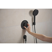 Шланговое подключение Hansgrohe FixFit Fine S 28882670 цвет Черный матовый-1