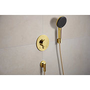 Шланговое подключение Hansgrohe FixFit Fine S 28882990 цвет Полированное золото глянцевое-1