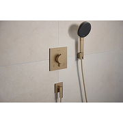 Шланговое подключение Hansgrohe FixFit Fine E 28883140 цвет Шлифованная бронза-1