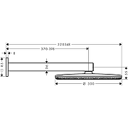 Верхний душ Hansgrohe Raindance Alive 24540140 цвет Шлифованная бронза-5