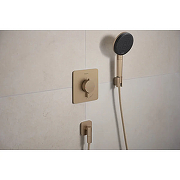 Смеситель для душа Hansgrohe Ecostat Comfort Q 33712140 с термостатом цвет Шлифованная бронза-1