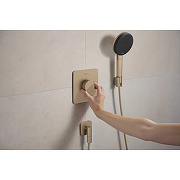 Смеситель для душа Hansgrohe Ecostat Comfort Q 33712140 с термостатом цвет Шлифованная бронза-3
