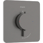 Смеситель для душа Hansgrohe Ecostat Comfort Q 33712340 с термостатом цвет Шлифованный черный хром