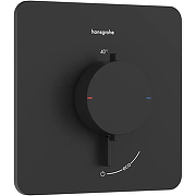 Смеситель для душа Hansgrohe Ecostat Comfort Q 33712670 с термостатом цвет Черный матовый