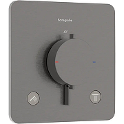 Смеситель для душа Hansgrohe Ecostat Comfort Q 33713340 с термостатом цвет Шлифованный черный хром