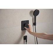Смеситель для душа Hansgrohe Ecostat Comfort Q 33713670 с термостатом цвет Черный матовый-3