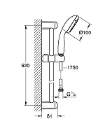 Комплект смесителей Grohe BauEdge 1000180 цвет Хром-9