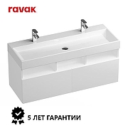 Комплект мебели для ванной Ravak Natural 120 70508047 подвесной цвет Белый глянцевый-3