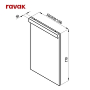 Комплект мебели для ванной Ravak Natural 120 70508047 подвесной цвет Белый глянцевый-8