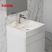 Комплект мебели для ванной Ravak Natural 50 70508076 подвесной цвет Белый глянцевый-2