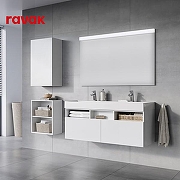 Комплект мебели для ванной Ravak Natural 120 70508080 подвесной цвет Белый глянцевый-2