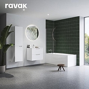 Комплект мебели для ванной Ravak Classic II 70 70508069 подвесной цвет Белый глянцевый-2