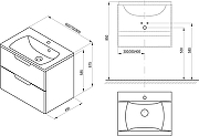 Комплект мебели для ванной Ravak Classic II 70 70508069 подвесной цвет Белый глянцевый-9