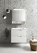 Тумба с раковиной Ravak Classic II 60 70508071 подвесная цвет Белый глянцевый-2