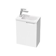 Тумба с раковиной Ravak Classic II 40 L 70508074 подвесная со смесителем для раковины цвет Белый глянцевый