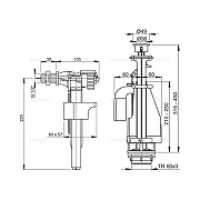 Сливная арматура Alcaplast SA08A 1/2