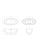 Акриловая ванна BelBagno 170х80 BB717-1700-800 цвет Белый-6