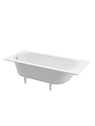 Ванна из искусственного камня BelBagno Дельта (Delta) 170х75 BB-DELTA-170-75-46-MR-W-MATT-LEG-SET цвет Белый-2