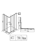 Душевой уголок Niagara Nova 120х90 NG-6836-1290BL профиль Черный матовый стекло прозрачное-9