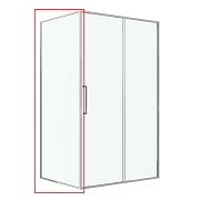 Душевая стенка Niagara Nova 90 NG-A90-46 профиль Хром стекло прозрачное-1