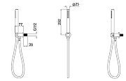 Душевая система Allen Brau Priority 5.31011-MG.SET1 цвет Графит брашированный-8