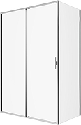 Душевая стенка Allen Brau Priority 100 3.32061.00 профиль Хром стекло прозрачное-1