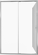 Душевая стенка Allen Brau Priority 100 3.32061.00 профиль Хром стекло прозрачное-2