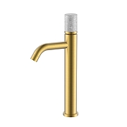 Смеситель для раковины Boheme Stick 122-MG-MR-GR цвет Золото матовое