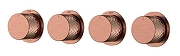 Смеситель для душа Boheme Stick 124-5-CB.1 цвет Медь брашированная
