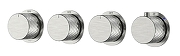 Смеситель для душа Boheme Stick 124-T-5-NB.1 с термостатом цвет Никель брашированный