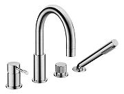 Смеситель на борт ванны Boheme Uno Inox 460-INOX цвет Нержавеющая сталь