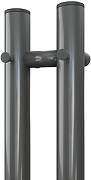 Электрический полотенцесушитель Aquanet Arco 110х8 383622 цвет Графит металлик-1