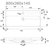 Раковина встраиваемая сверху Aquanet Грейс 80 380784 цвет Белый-1