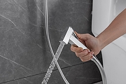 Унитаз с инсталляцией Allen Brau Infinity 301326+301327+306274+306284+265443 цвет Белый с сиденьем Микролифт, с клавишей смыва цвет Хром и гигиеническим душем-26
