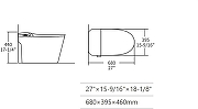 Умный унитаз приставной Allen Brau Intelligent Smart-02 4.I1004.20 цвет Белый с сиденьем Микролифт-1