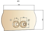 Кнопка смыва для инсталляции Boheme 651-CR цвет Хром-1
