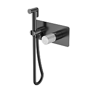 Гигиенический душ со смесителем Boheme Stick 127-GM-MR-GR цвет Оружейная сталь матовая