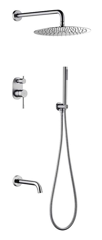 Душевая система Boheme Uno Inox 464-2-INOX 