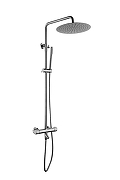 Душевая система Boheme Uno Inox 468-T-INOX с термостатом цвет Нержавеющая сталь