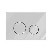 Кнопка смыва для инсталляции Ceramicanova Фортис (Fortis) CN16-001W цвет Белый глянцевый