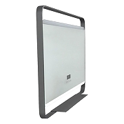 Зеркало Azario Дарья 100 АZ-LED013725 с подсветкой цвет Серый матовый с сенсорным выключателем и многофункциональной панелью-3