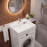 Раковина над стиральной машиной Azario Этна 60 CS00108349 цвет Белый-2