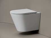 Унитаз подвесной Ceramicanova Алфео (Alfeo) CN4014T цвет Белый с сиденьем Микролифт-1