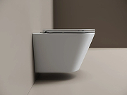 Унитаз подвесной Ceramicanova Алфео (Alfeo) CN4014T цвет Белый с сиденьем Микролифт-4