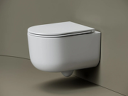 Унитаз подвесной Ceramicanova Маттео (Matteo) CN4016T цвет Белый с сиденьем Микролифт-1