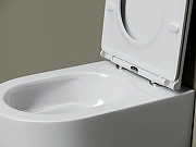 Унитаз подвесной Ceramicanova Маттео (Matteo) CN4016T цвет Белый с сиденьем Микролифт-6