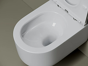 Унитаз подвесной Ceramicanova Маттео (Matteo) CN4016T цвет Белый с сиденьем Микролифт-7