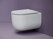 Унитаз подвесной Ceramicanova Аличе (Alice) CN4017T цвет Белый с сиденьем Микролифт-1